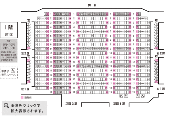 客席表 新歌舞伎座